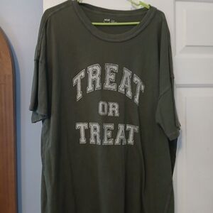 Aerie Olive Green 'Treat or Treat' Tee